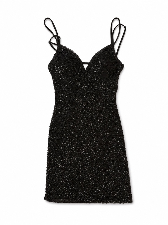 Windsor Dresses & Skirts - Windsor Black Sequin Spaghetti Strap Dress for Women